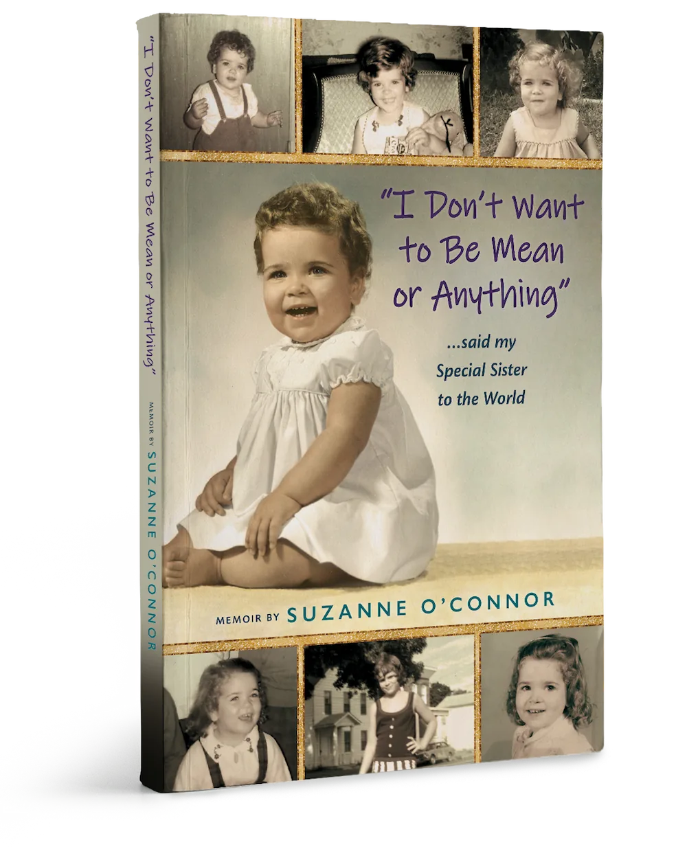 "I Don't Want to Be Mean of Anything" book cover display by Suzanne O'Connor